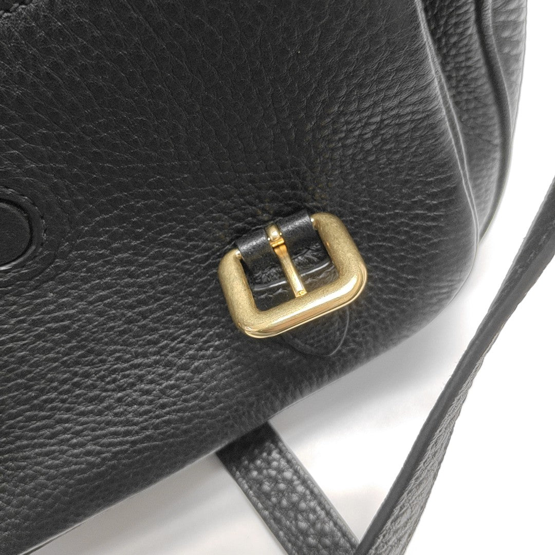 Calfskin Shoulder Bag Black