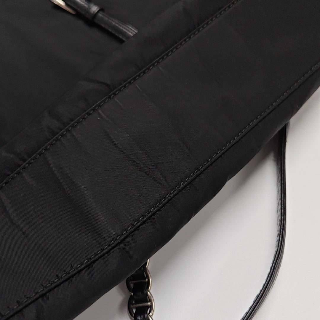 Nylon Shoulder Bag Black