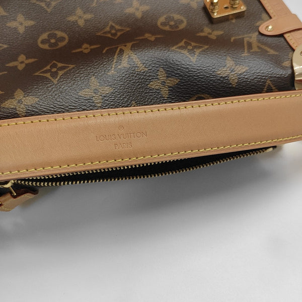 SIDE TRUNK MM Monogram Coated Canvas Brown