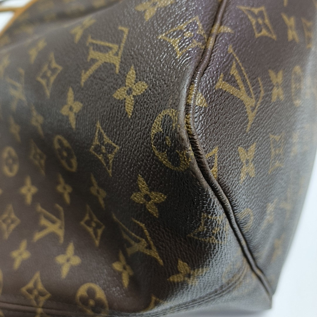 NEVERFULL GM Monogram Coated Canvas Brown