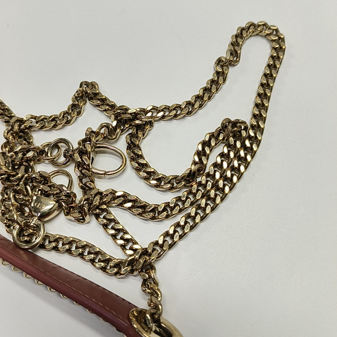 Lady Dior Mini Cannage Velvet Pink