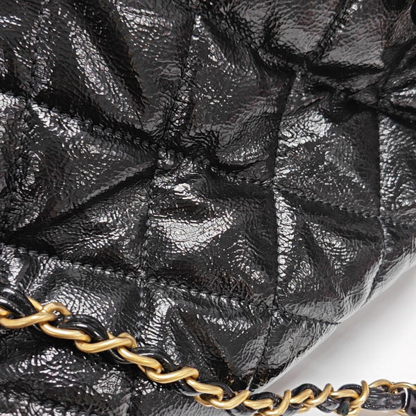 Quilted Calfskin Shoulder Bag Black
