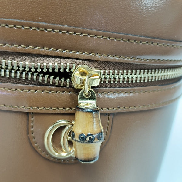 Calfskin Shoulder Bag Brown