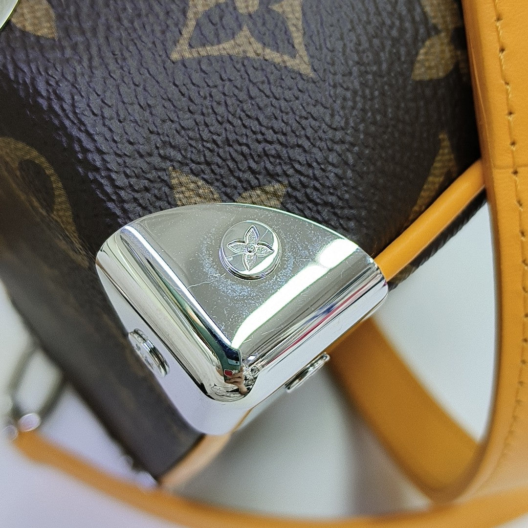 SOFT TRUNK Mini Monogram Coated Canvas Brown