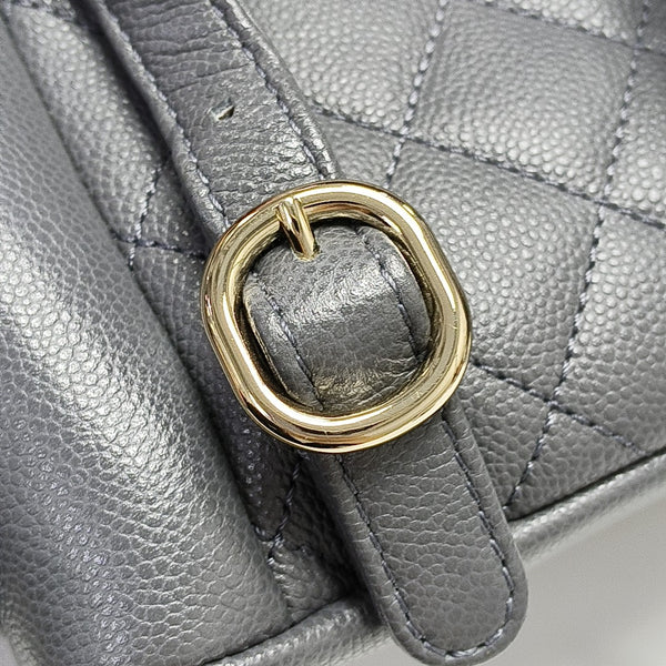 DUMA Quilted Grained Calfskin Gray