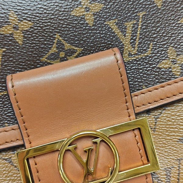 DAUPHINE Mini Monogram Coated Canvas Brown