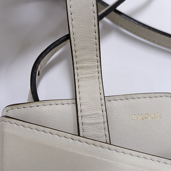 2 Pockets Calfskin White