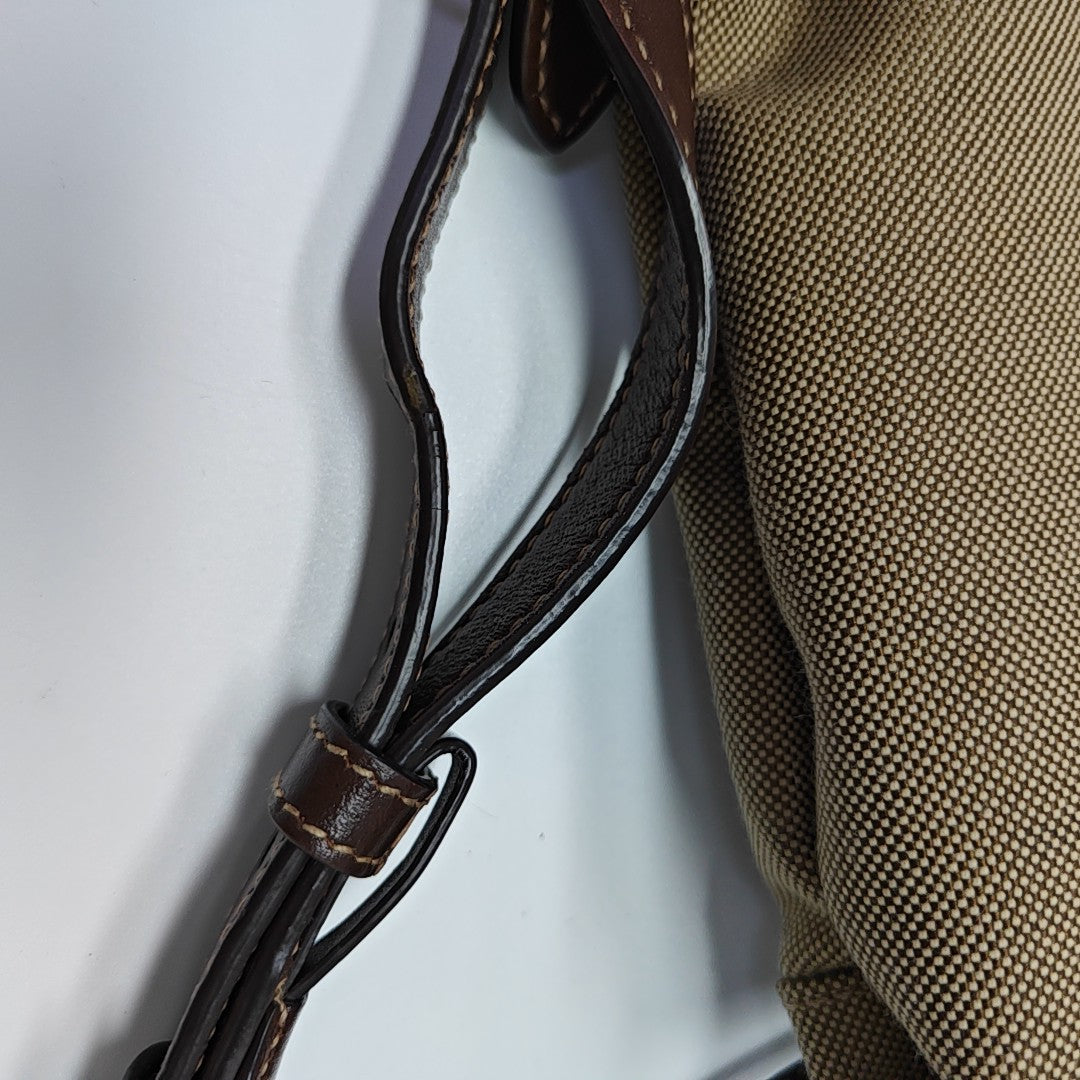 Canvas Shoulder Bag Brown