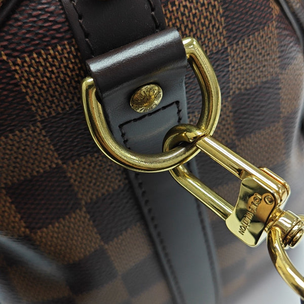SPEEDY 25 Damier Ebene Coated Canvas Brown