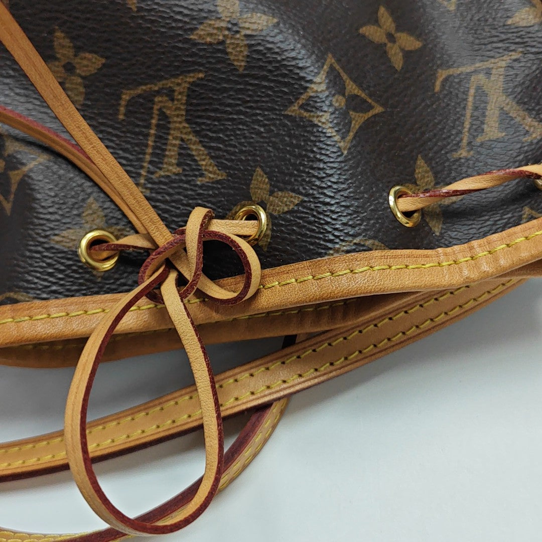 NÉONOÉ Nano Monogram Coated Canvas Brown