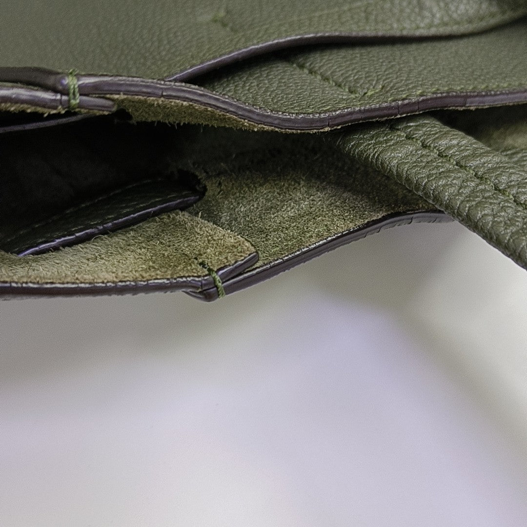 CABAS PHANTOM Small Calfskin Green