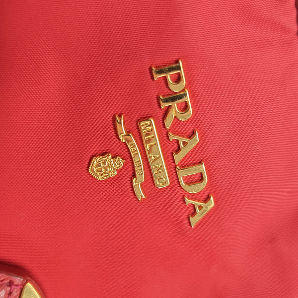 Nylon Tote Bag Red