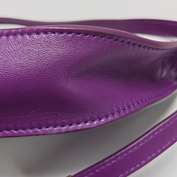 Calfskin Shoulder Bag Mini Purple