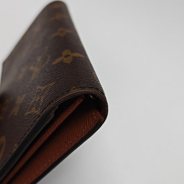 HINGE BRAZZA Monogram Coated Canvas Brown Wallet