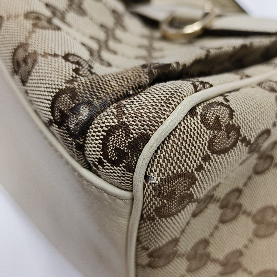 Monogram Canvas Top Handle Bag Brown