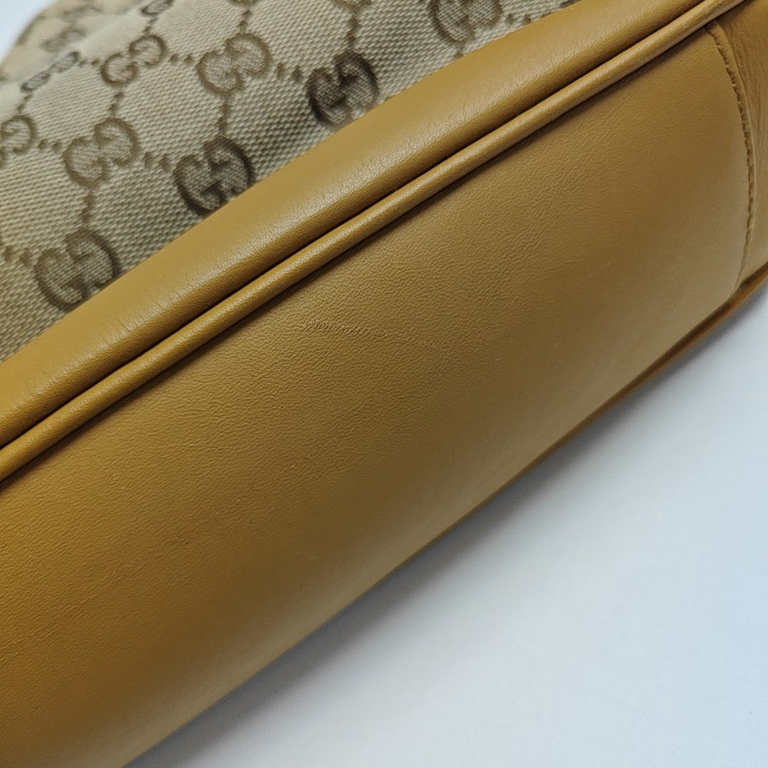 Monogram Canvas Shoulder Bag Brown
