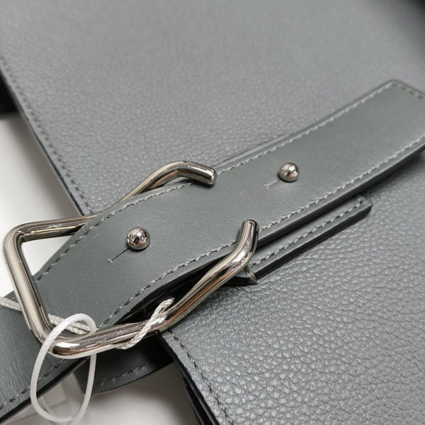 Buckle Calfskin Gray