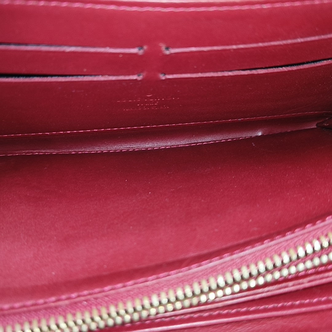 ZIPPY Patent Leather Red Wallet