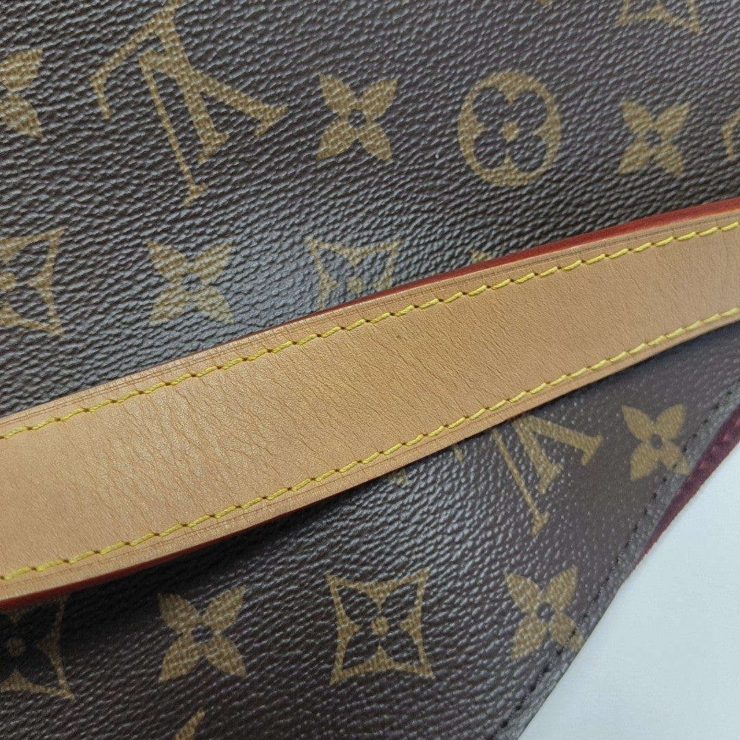ALL IN GM Monogram Coated Canvas Brown