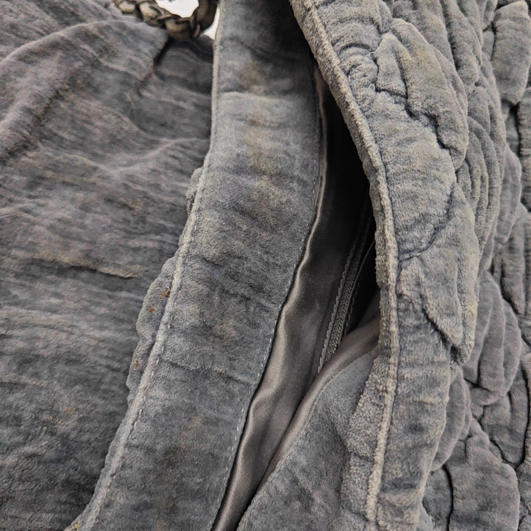 Quilted Velvet Gray