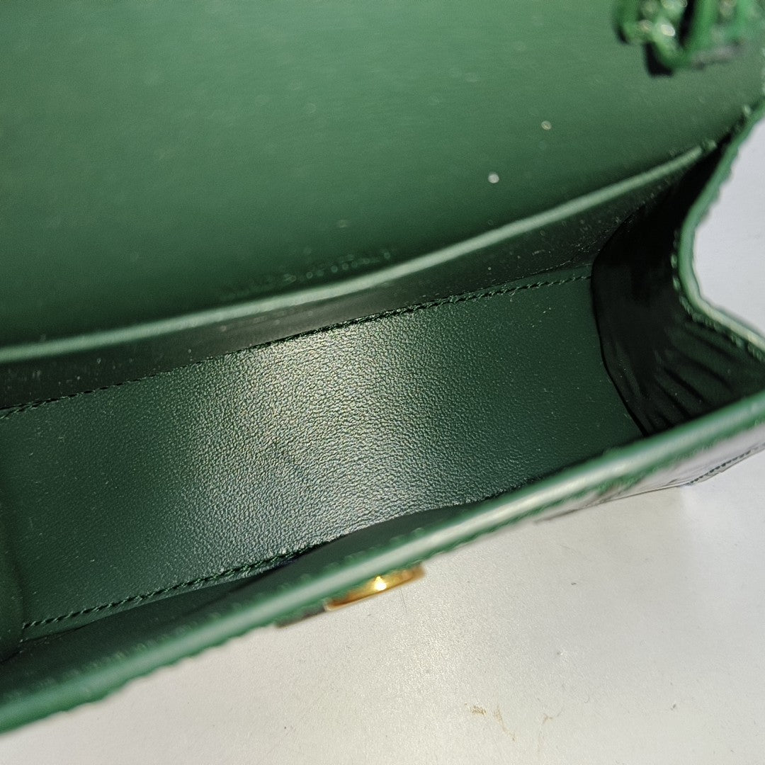 Hourglass Mini Calfskin Green