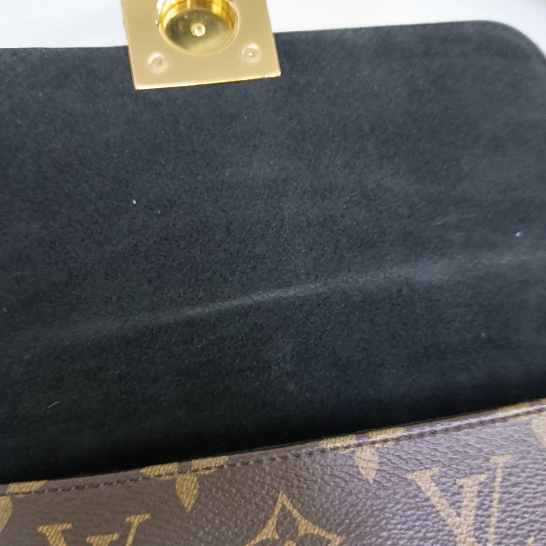 LOCKY BB Monogram Coated Canvas Brown