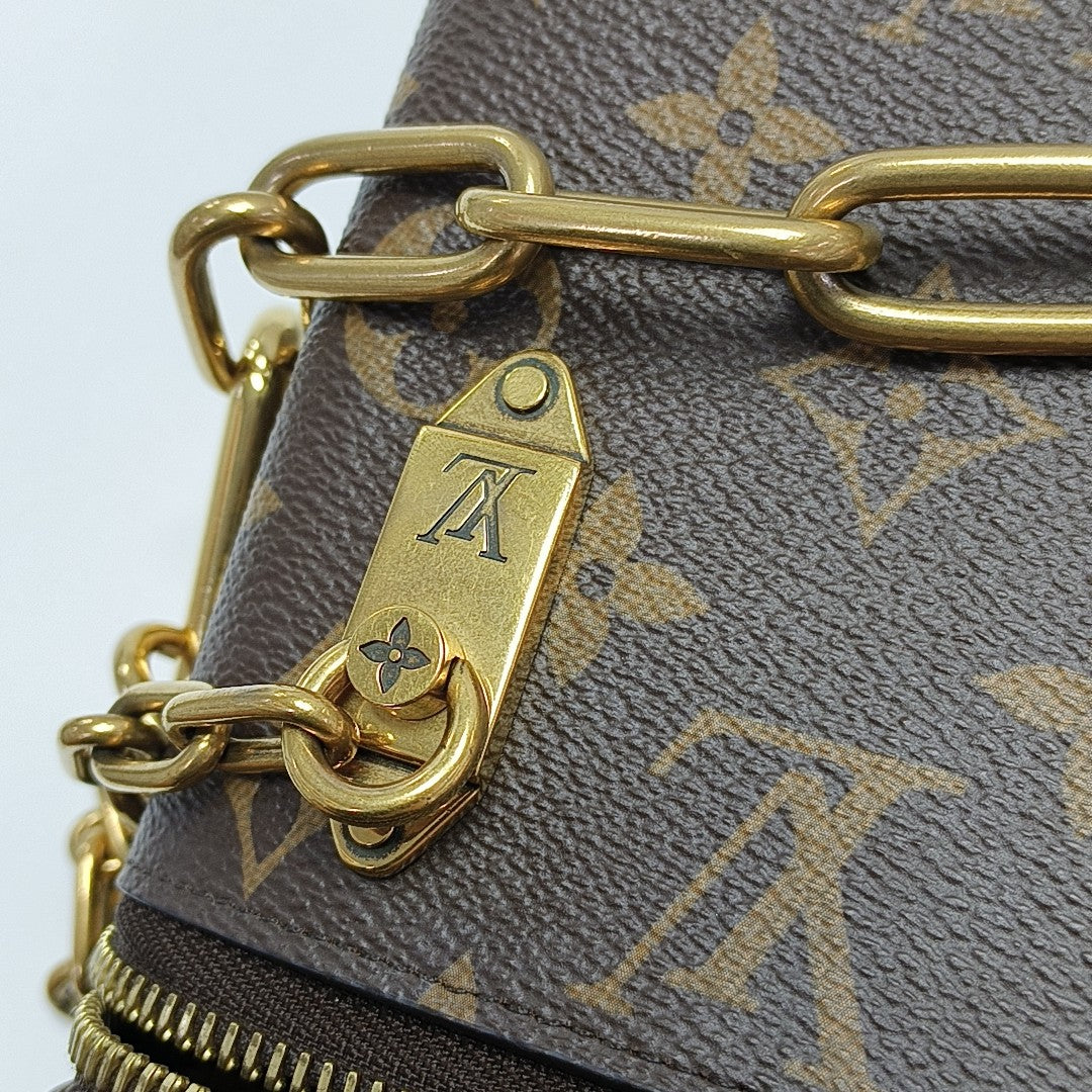 PHONE BOX Monogram Coated Canvas Brown