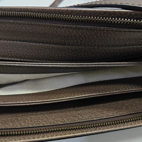 Ophidia Medium Monogram Coated Canvas Beige