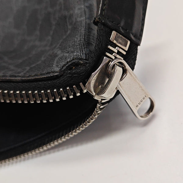 Ophidia Large Monogram Coated Canvas Gray