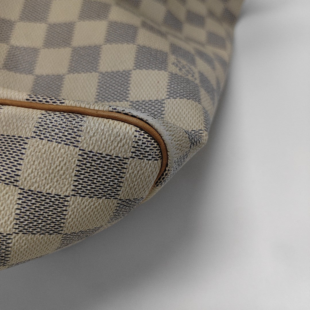SPEEDY 30 Damier Azur Coated Canvas White