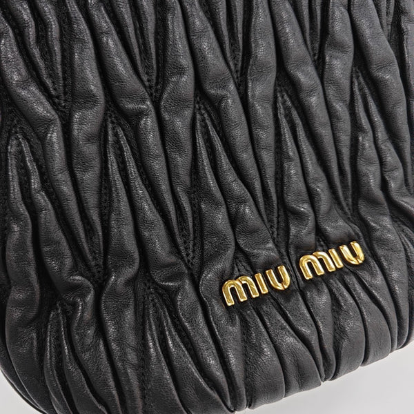 Matelassé Quilted Lambskin Black