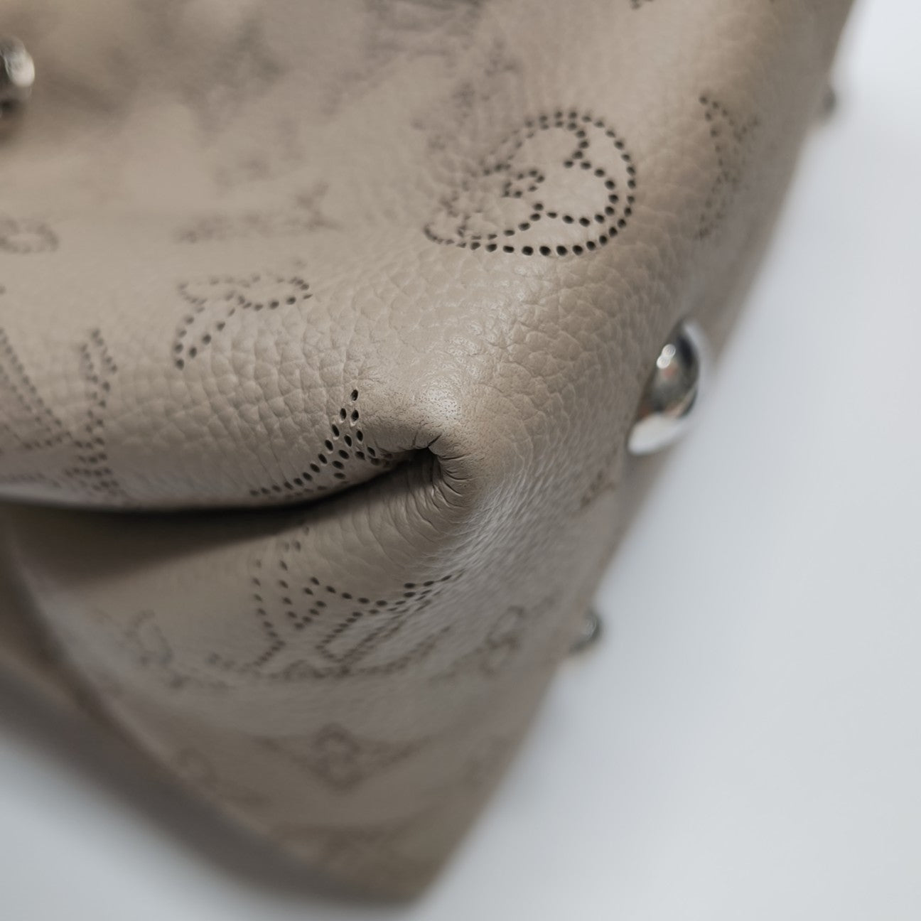 BELLA Monogram Calfskin Gray