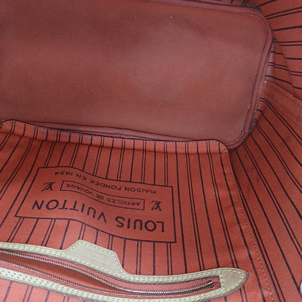 NEVERFULL MM Monogram Coated Canvas Brown