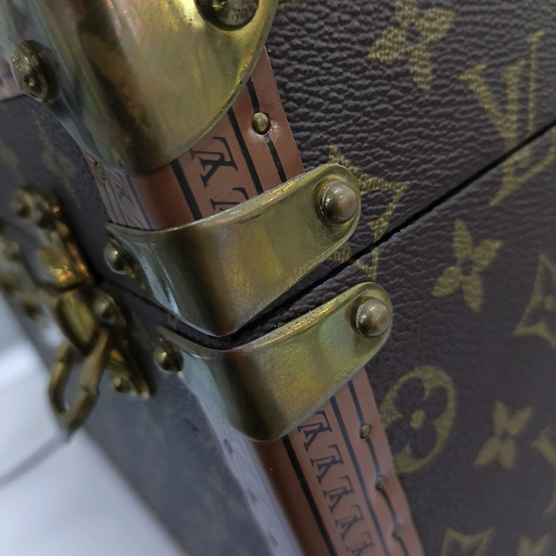 COFFRET TRÉSOR Monogram Coated Canvas Brown