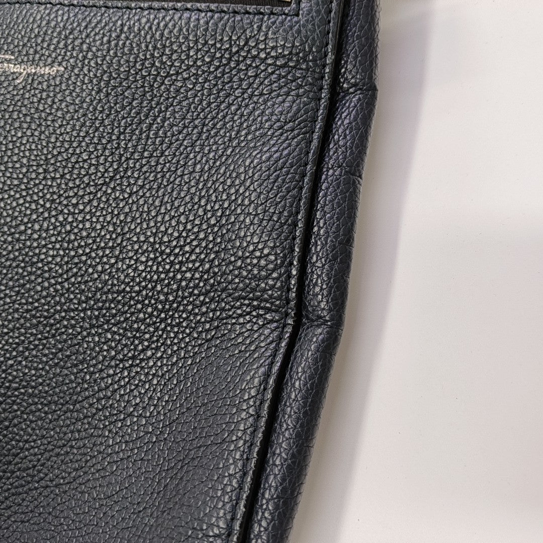 Calfskin Shoulder Bag Blue