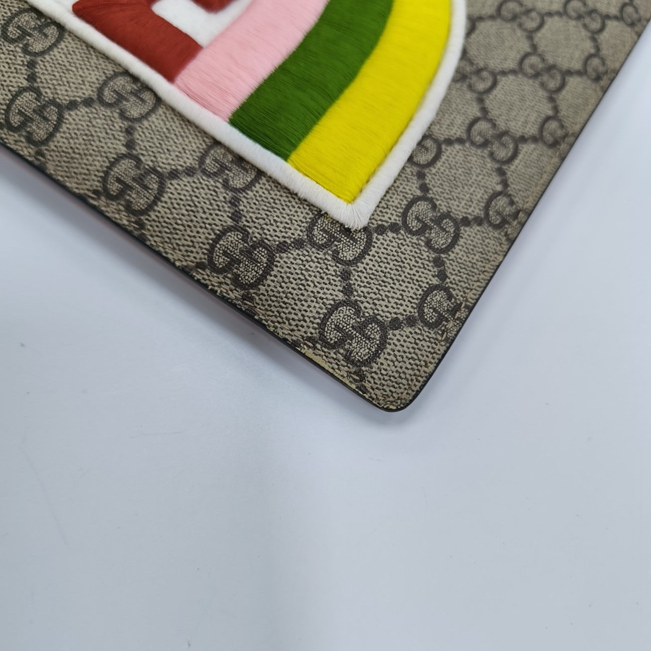 Monogram Coated Canvas Clutch Black