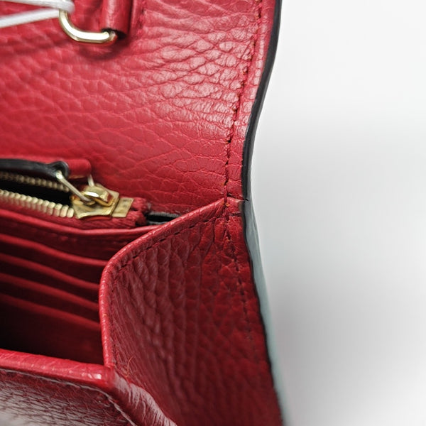 Calfskin Shoulder Bag Red