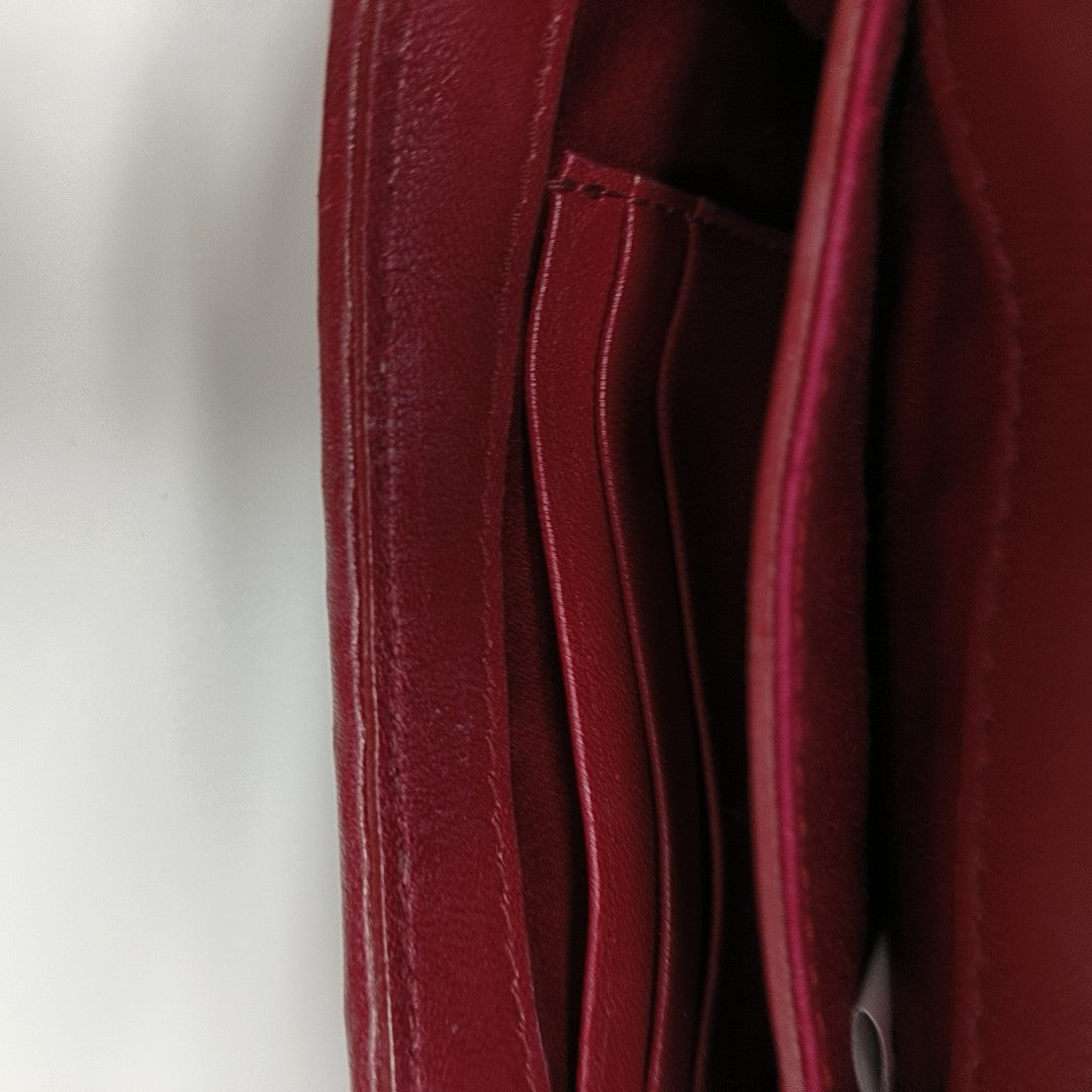 Quilted Lambskin Crossbody Bag Red