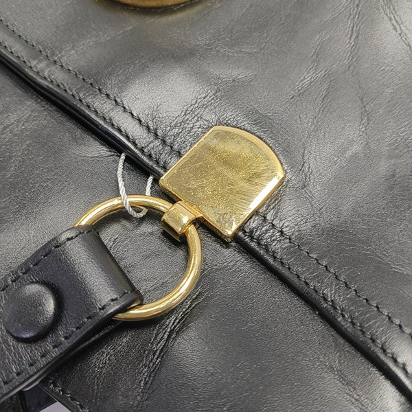 Arli Large Calfskin Black