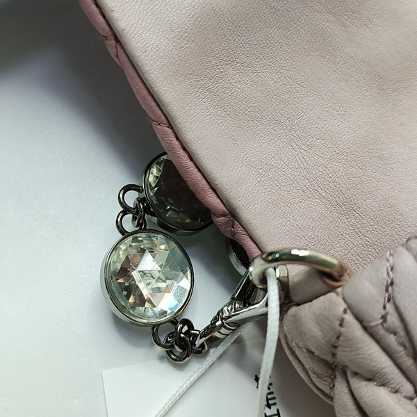 Crystal Quilted Lambskin Pink