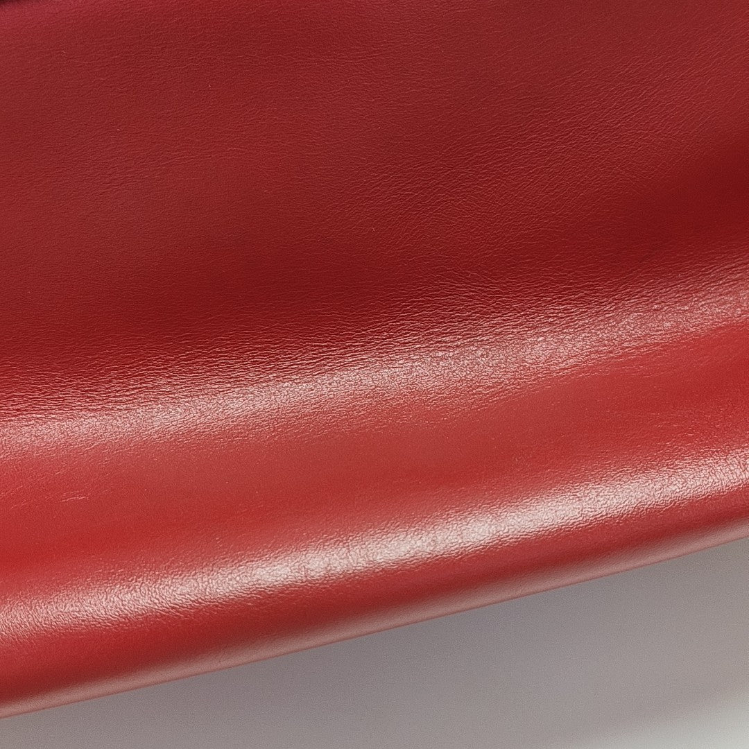Quilted Calfskin Shoulder Bag Red