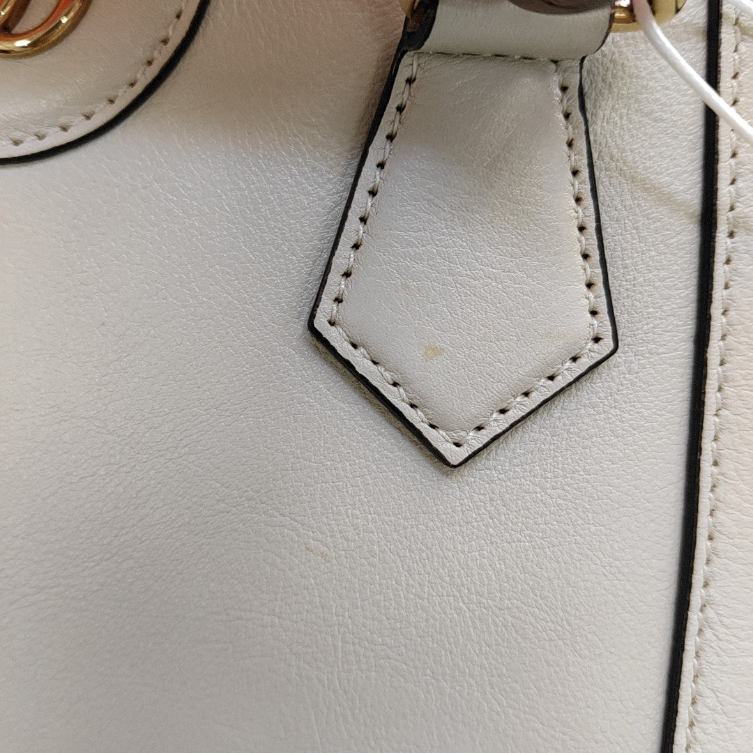 Diana Mini Calfskin White
