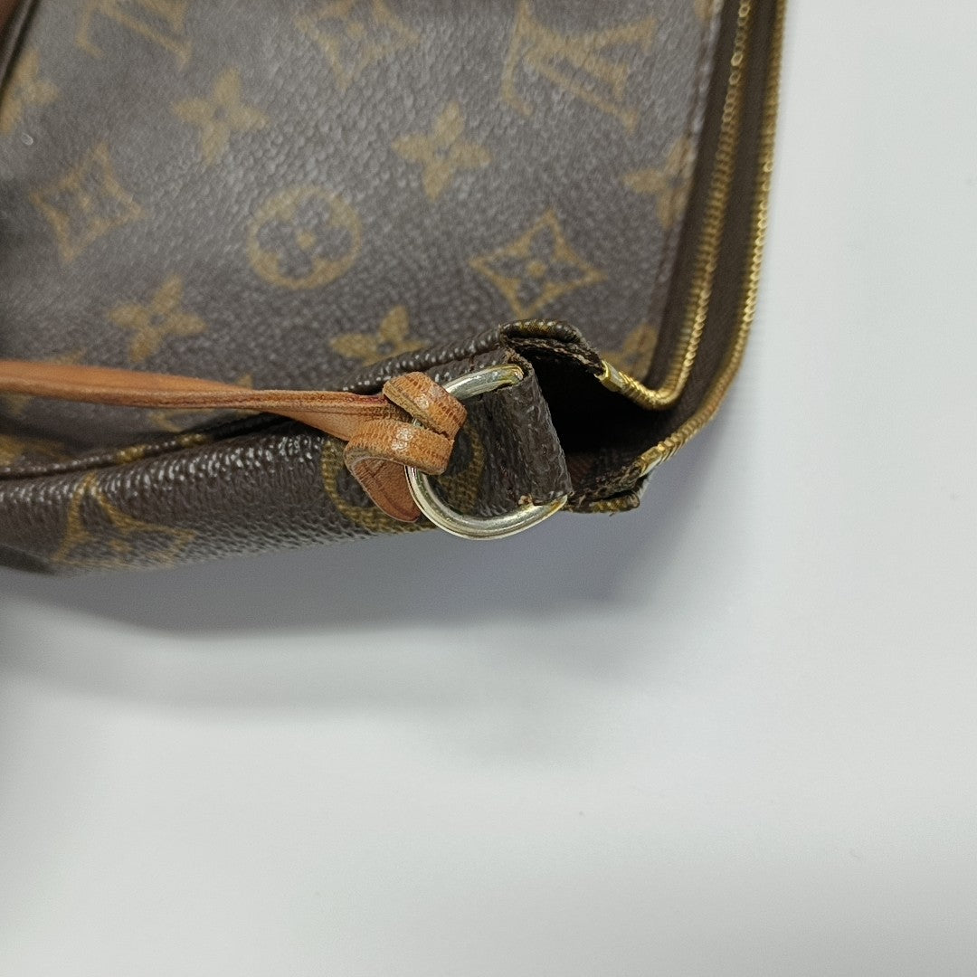 ACCESSOIRES Monogram Coated Canvas Brown