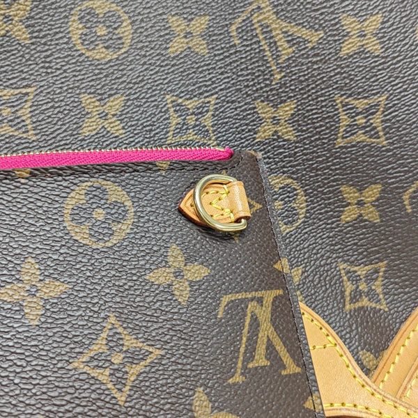 NEVERFULL PM Monogram Coated Canvas Brown