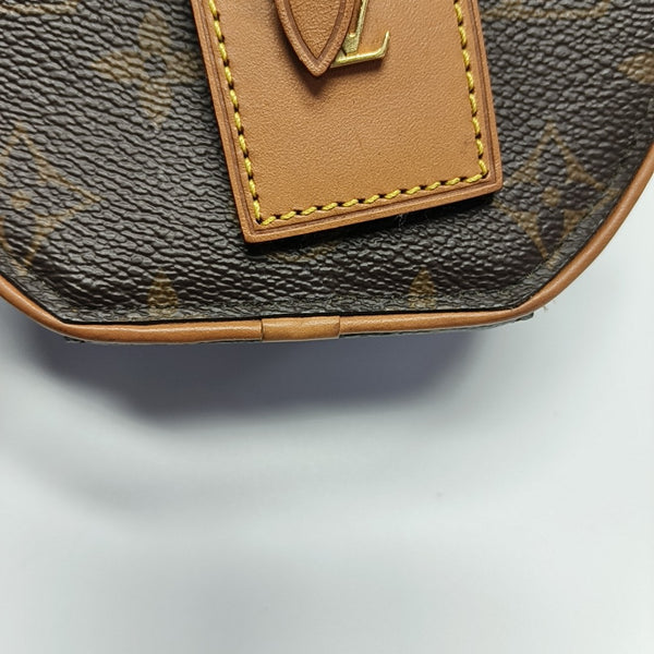 BOITE CHAPEAU Mini Monogram Coated Canvas Brown