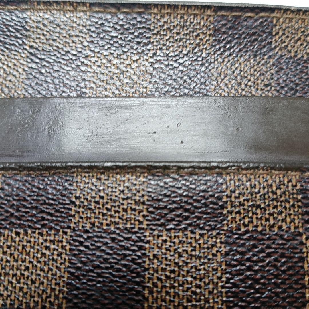 SAINT LOUIS Damier Ebene Coated Canvas Brown