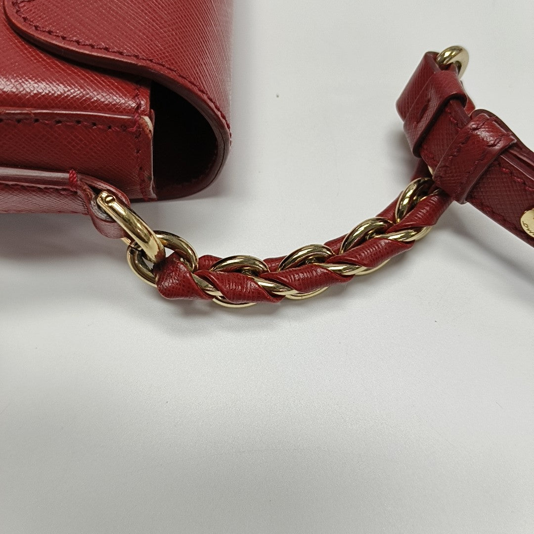 Gancini Calfskin Red