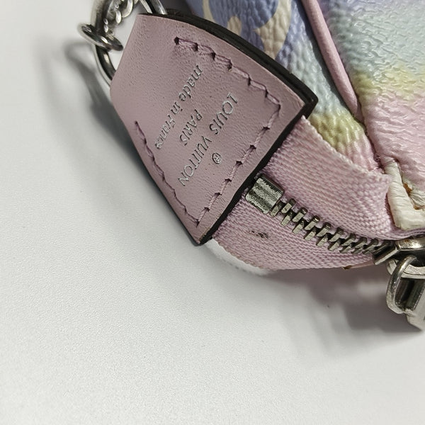 ACCESSOIRES Mini Monogram Coated Canvas Pink