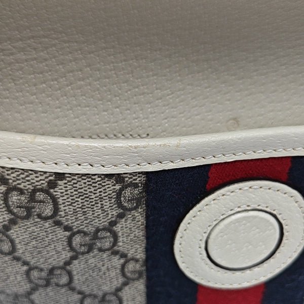 Ophidia Mini Monogram Coated Canvas Beige