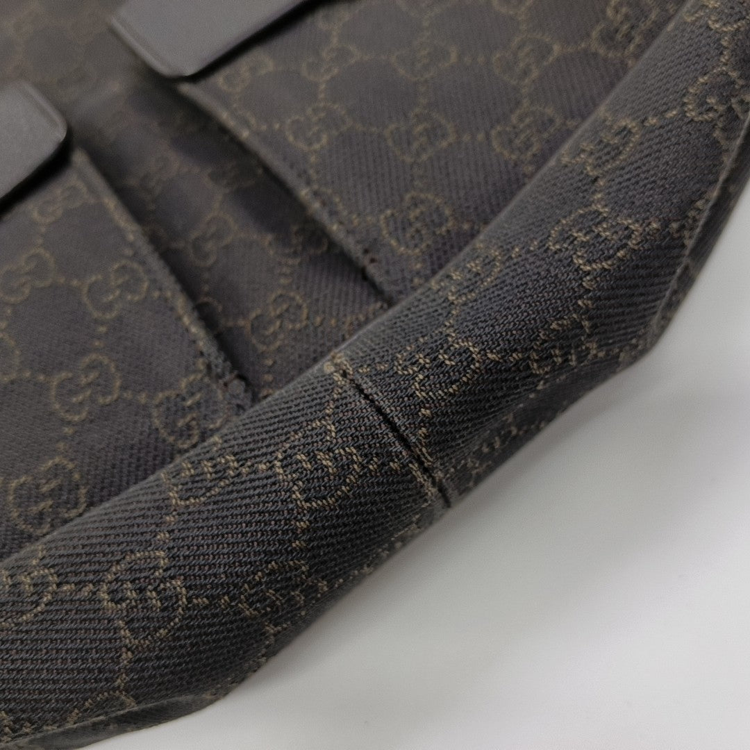 Monogram Canvas Top Handle Bag Brown